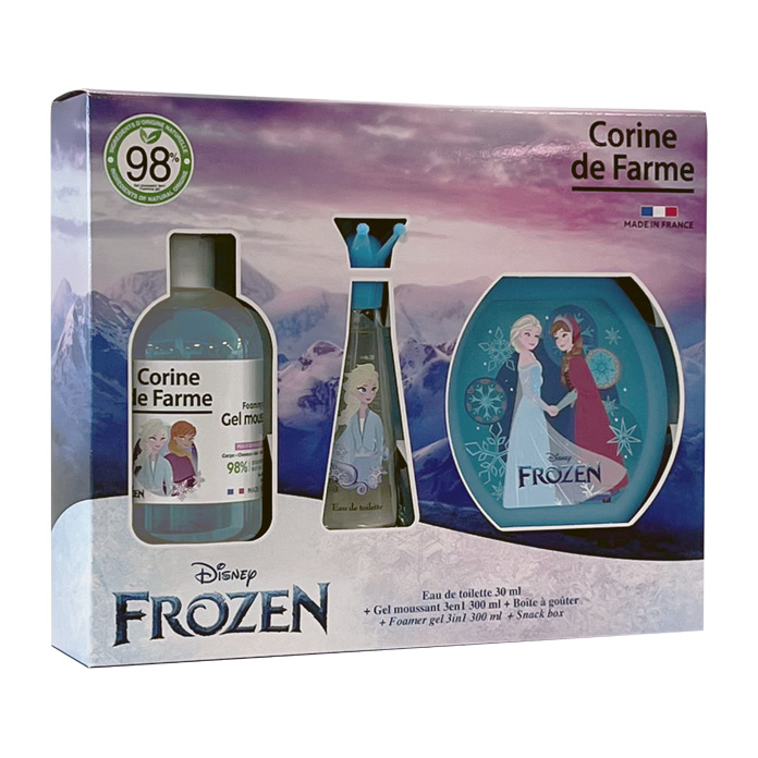 Corine de Farme - Coffret Frozen la Reine des Neiges avec Eau de Toilette  30ml, Bain Moussant