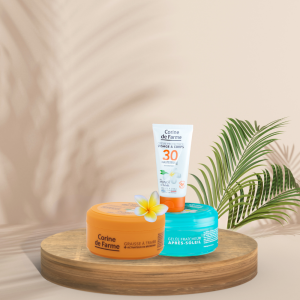 Pack solaire - Graisse à traire - crème protectrice - gelée après soleil - Corine de Farme