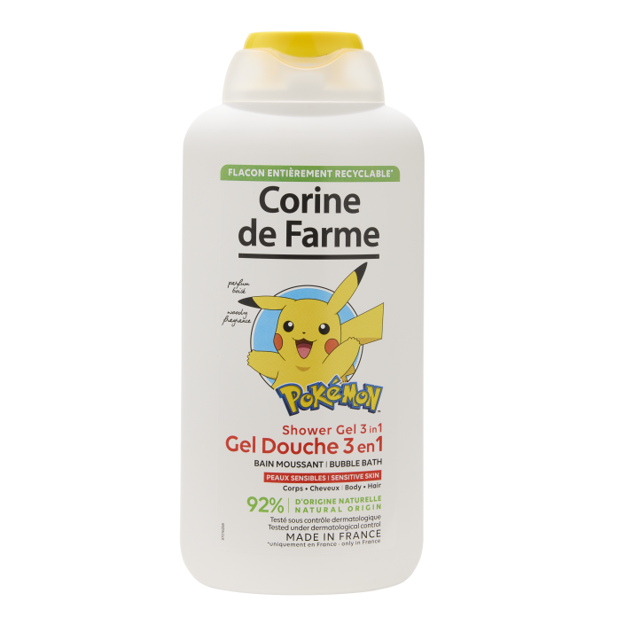 Gel douche 3 en 1 Corps & Cheveux Bain Moussant Pokémon